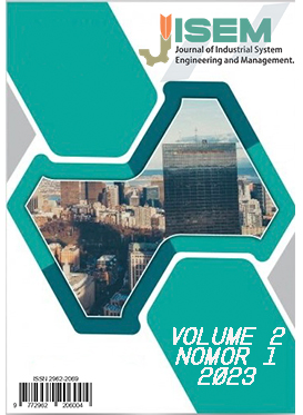 					View Vol. 2 No. 1 (2023): Journal of Industrial System Engineering and Management (Edisi March)
				