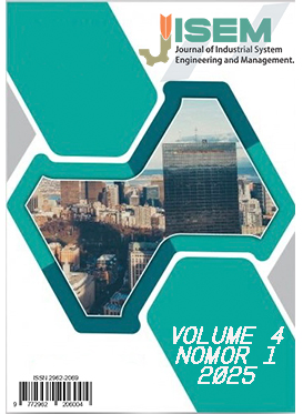 					View Vol. 4 No. 1 (2025): Journal of Industrial System Engineering and Management (Edisi June)
				